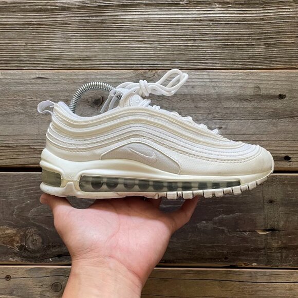Nike Shoes - Women Size 6.5 / Size 5 Youth Nike Air Max 97 White Running Shoes Sneakers